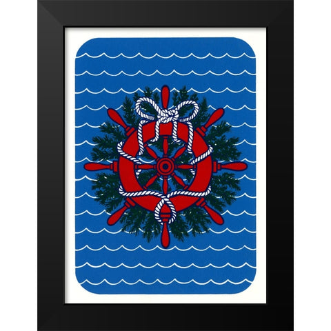 C-384 Black Modern Wood Framed Art Print by Crockett Collection