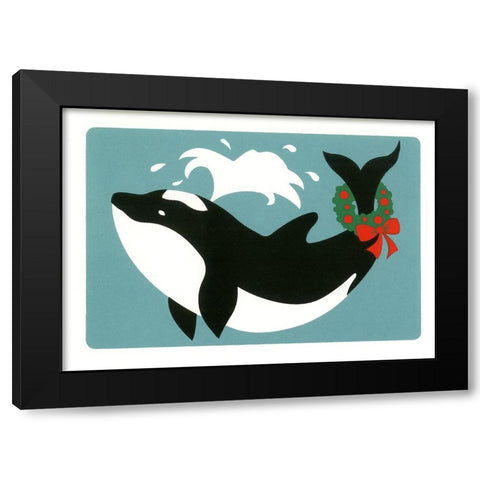 C-608 Black Modern Wood Framed Art Print by Crockett Collection