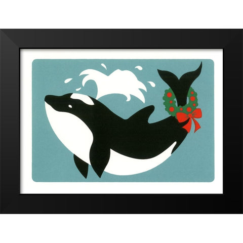 C-608 Black Modern Wood Framed Art Print by Crockett Collection