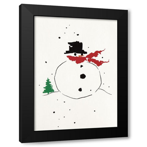 C-614 Black Modern Wood Framed Art Print by Crockett Collection