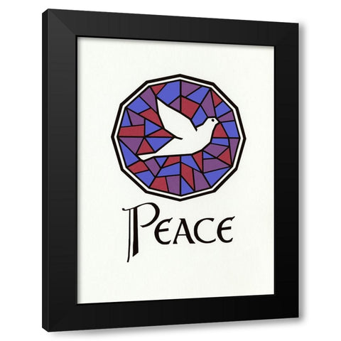 C-0080 Black Modern Wood Framed Art Print by Crockett Collection