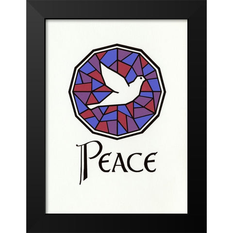 C-0080 Black Modern Wood Framed Art Print by Crockett Collection