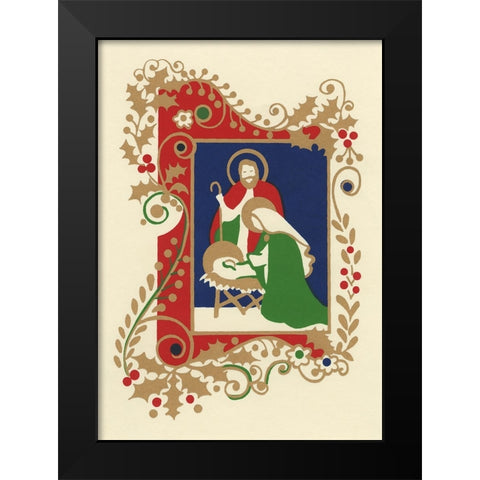 C-0090 Black Modern Wood Framed Art Print by Crockett Collection