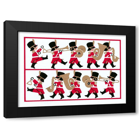 C-0200 Black Modern Wood Framed Art Print with Double Matting by Crockett Collection