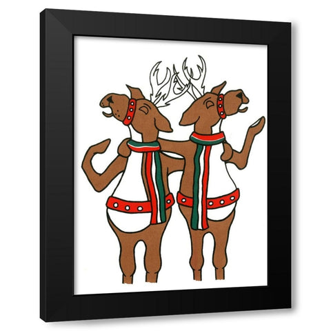 C-1010 Black Modern Wood Framed Art Print by Crockett Collection