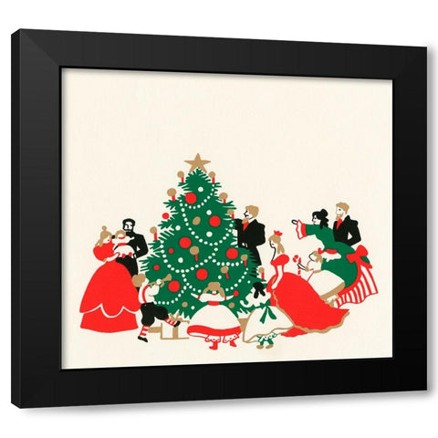 C-1090 Black Modern Wood Framed Art Print with Double Matting by Crockett Collection