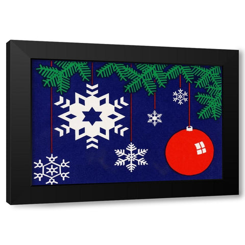 C-2120 Black Modern Wood Framed Art Print by Crockett Collection