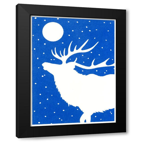 Ca127 Black Modern Wood Framed Art Print with Double Matting by Crockett Collection