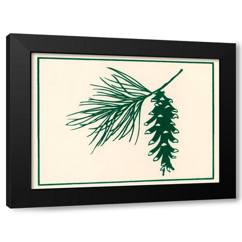 Ca132 Black Modern Wood Framed Art Print with Double Matting by Crockett Collection