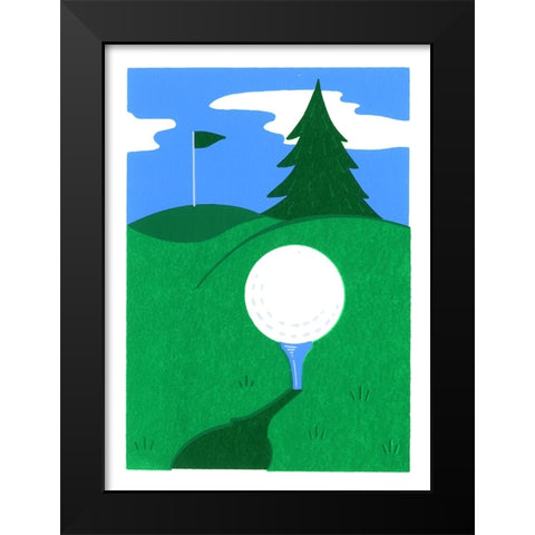 N263 Black Modern Wood Framed Art Print by Crockett Collection