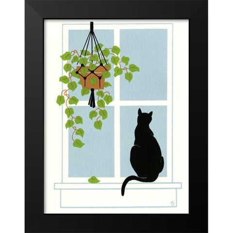 N194 Black Modern Wood Framed Art Print by Crockett Collection