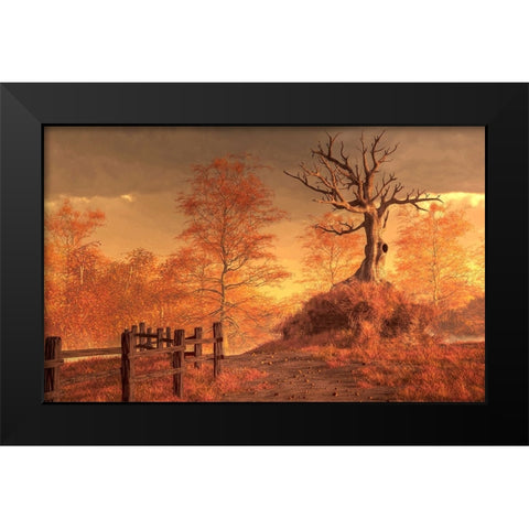 The Dead Tree Black Modern Wood Framed Art Print by Eskridge, Daniel