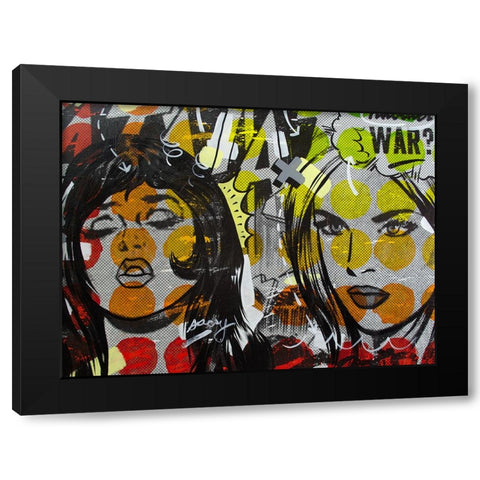 Another War Black Modern Wood Framed Art Print with Double Matting by Monteavaro, Dan