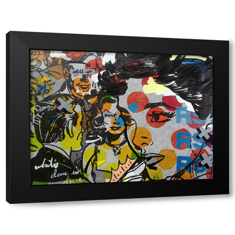 Dinner PA Black Modern Wood Framed Art Print with Double Matting by Monteavaro, Dan