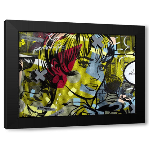 Man Hunter Black Modern Wood Framed Art Print with Double Matting by Monteavaro, Dan