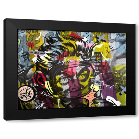 Only Love Black Modern Wood Framed Art Print with Double Matting by Monteavaro, Dan
