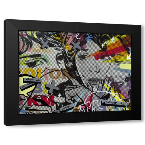 That There Is Black Modern Wood Framed Art Print with Double Matting by Monteavaro, Dan