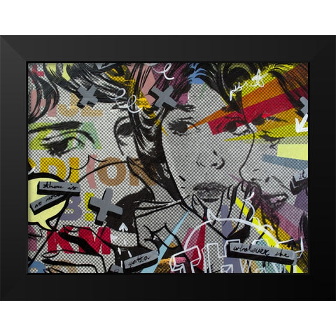 That There Is Black Modern Wood Framed Art Print by Monteavaro, Dan