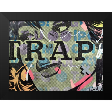 Trap Black Modern Wood Framed Art Print by Monteavaro, Dan