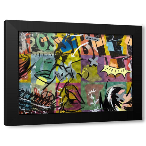 IMPOSSIBLE Black Modern Wood Framed Art Print with Double Matting by Monteavaro, Dan