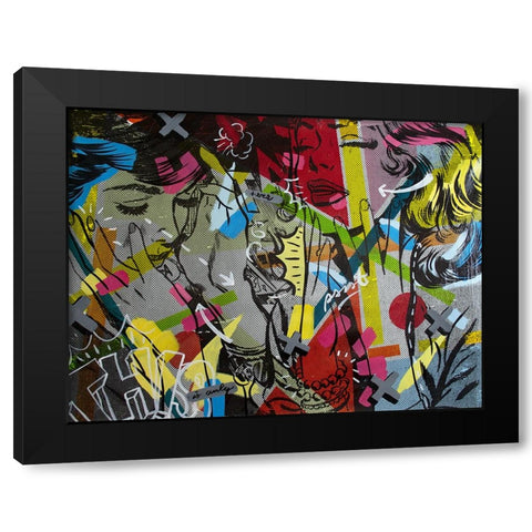 This is Only Black Modern Wood Framed Art Print by Monteavaro, Dan