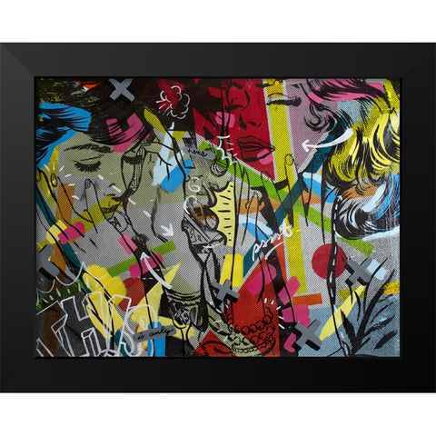 This is Only Black Modern Wood Framed Art Print by Monteavaro, Dan