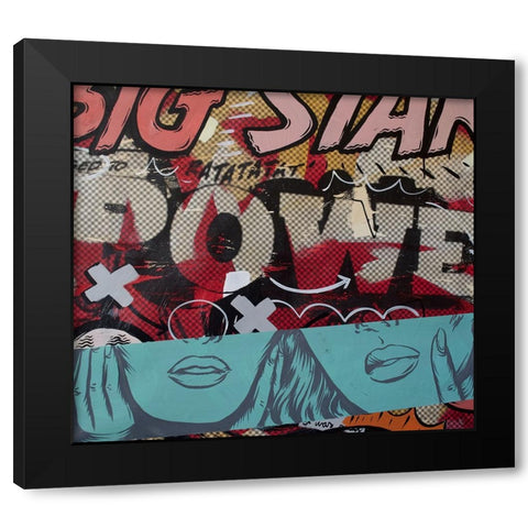 Bigstarmaybe Black Modern Wood Framed Art Print by Monteavaro, Dan