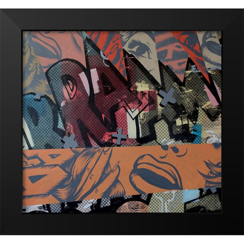 Loud Noises Black Modern Wood Framed Art Print by Monteavaro, Dan
