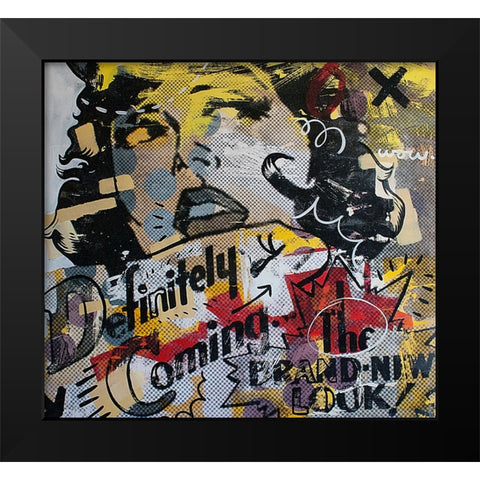 Definitely Brand New 1 Black Modern Wood Framed Art Print by Monteavaro, Dan