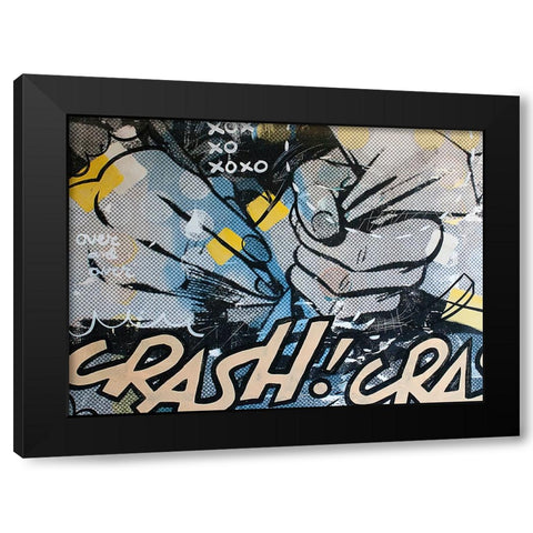 Over And Over 1 Black Modern Wood Framed Art Print by Monteavaro, Dan