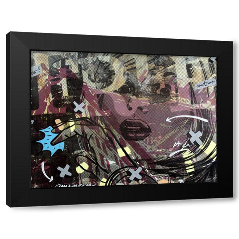 Sometimes Free Black Modern Wood Framed Art Print with Double Matting by Monteavaro, Dan