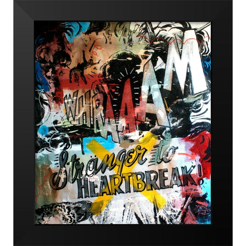 Stranger Black Modern Wood Framed Art Print by Monteavaro, Dan