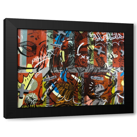 Then The Fall Black Modern Wood Framed Art Print by Monteavaro, Dan