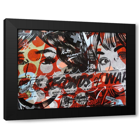 Three Seconds Black Modern Wood Framed Art Print by Monteavaro, Dan
