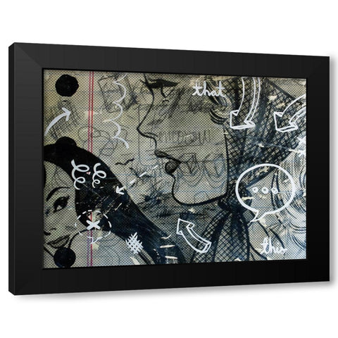Tomorrow Black Modern Wood Framed Art Print with Double Matting by Monteavaro, Dan