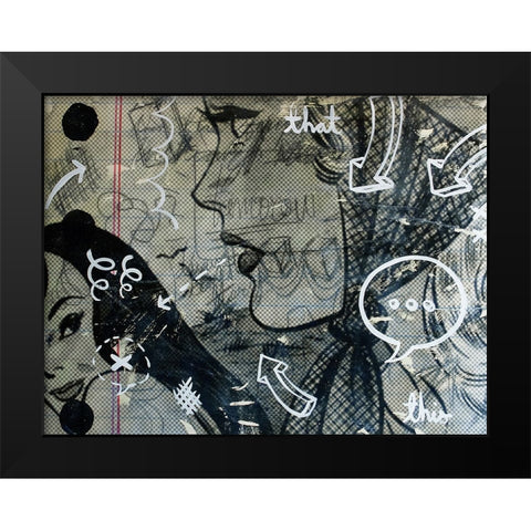 Tomorrow Black Modern Wood Framed Art Print by Monteavaro, Dan