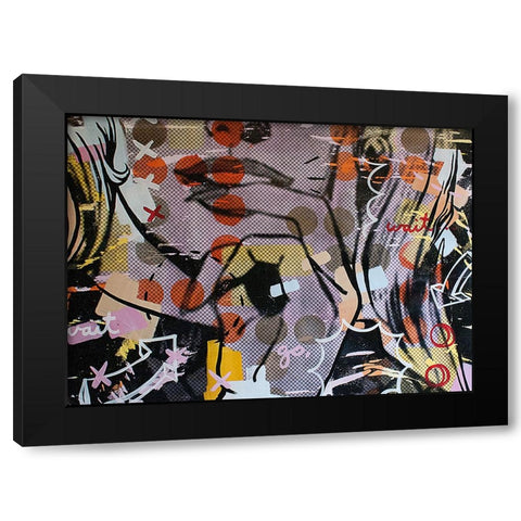 Wait Wait Go 1 Black Modern Wood Framed Art Print by Monteavaro, Dan