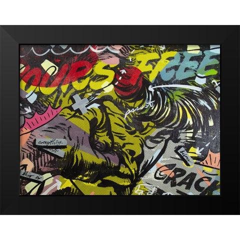 Yours Free Black Modern Wood Framed Art Print by Monteavaro, Dan