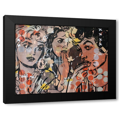 Candyland Black Modern Wood Framed Art Print by Monteavaro, Dan