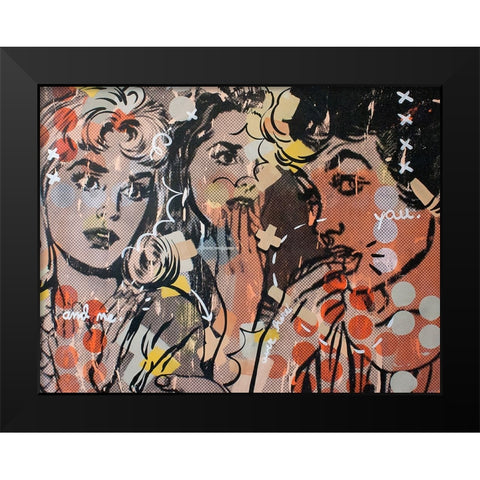 Candyland Black Modern Wood Framed Art Print by Monteavaro, Dan
