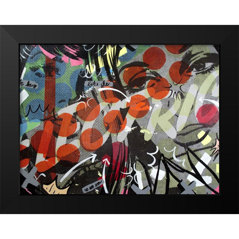 Electric Black Modern Wood Framed Art Print by Monteavaro, Dan