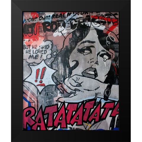 Hot Rod Black Modern Wood Framed Art Print by Monteavaro, Dan