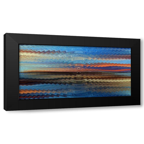 Bonneville Sunrise Black Modern Wood Framed Art Print with Double Matting by Manlove, David