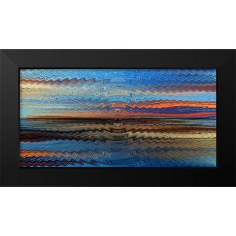 Bonneville Sunrise Black Modern Wood Framed Art Print by Manlove, David