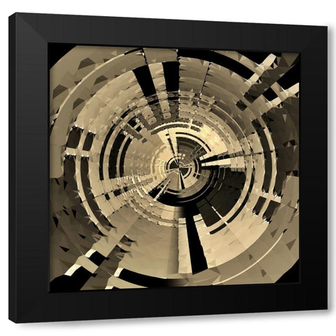 This Is A Test Black Modern Wood Framed Art Print with Double Matting by Manlove, David