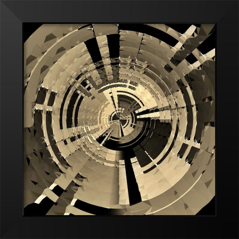 This Is A Test Black Modern Wood Framed Art Print by Manlove, David