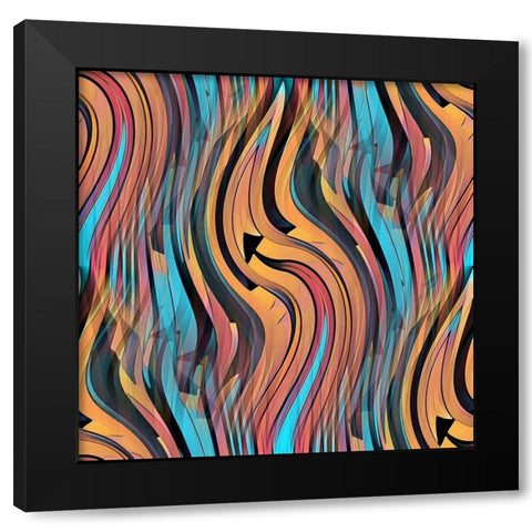 Eternal C Black Modern Wood Framed Art Print by Manlove, David