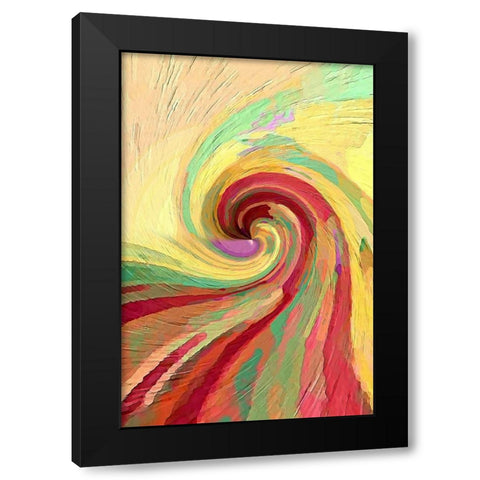 Sunfire Black Modern Wood Framed Art Print with Double Matting by Manlove, David