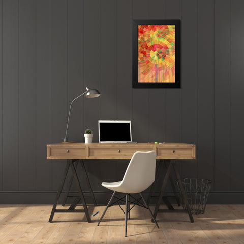 Lollipop Black Modern Wood Framed Art Print by Manlove, David
