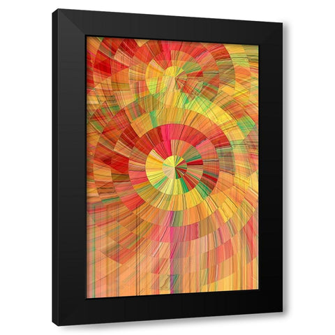 Lollipop Black Modern Wood Framed Art Print by Manlove, David